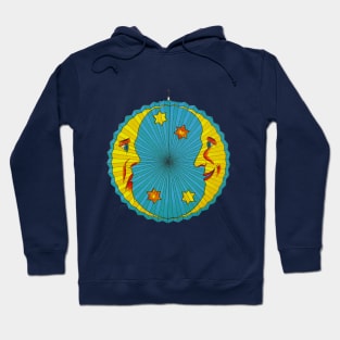 Two facing moons Hoodie